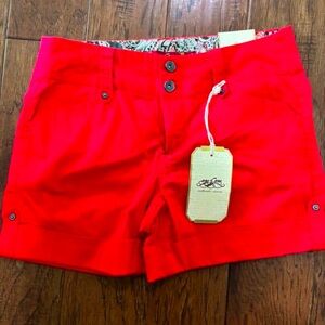 New with tags size 8 red shorts from ModCloth